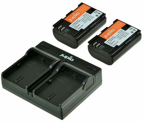 Jupio Kit Cargador Dual Usb + 2 Baterias Lp-e6  (cca1002) Jupio Kit Cargador Dual Usb + 2 Baterias Lp-e6  (cca1002)