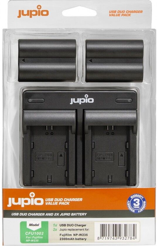 Jupio Cargador Doble + 2 Baterias Fuji W235 Ref. Cfu1002 Jupio Cargador Doble + 2 Baterias Fuji W235 Ref. Cfu1002