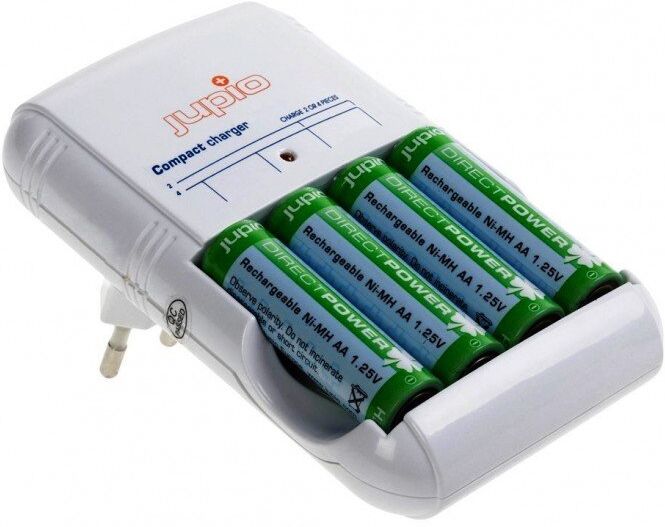 Jupio Cargador Ni-mh Compacto Con 4x Aa Jupio Cargador Ni-mh Compacto Con 4x Aa