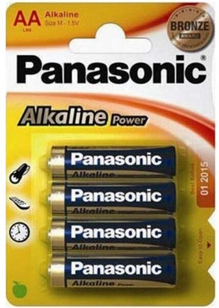 Panasonic Lr6 Aa Pack 4 Pilas Alcalinas Panasonic Lr6 Aa Pack 4 Pilas Alcalinas