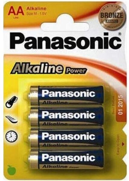 Panasonic Lr6 Aa Pack 4 Pilas Alcalinas