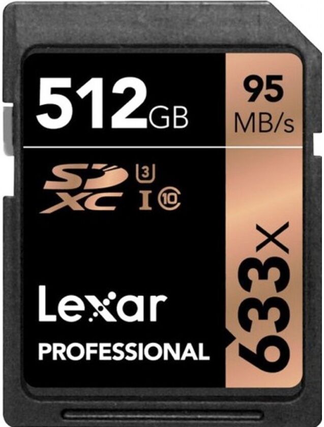 Lexar Sdxc 512 Gb 95m/s Uhs-i 633x Lexar Sdxc 512 Gb 95m/s Uhs-i 633x