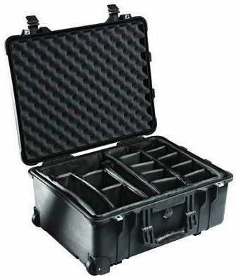 Peli 1560 Maletin Con Compartimentos Desplazables Y Ruedas Negro Peli 1560 Maletin Con Compartimentos Desplazables Y Ruedas Negro