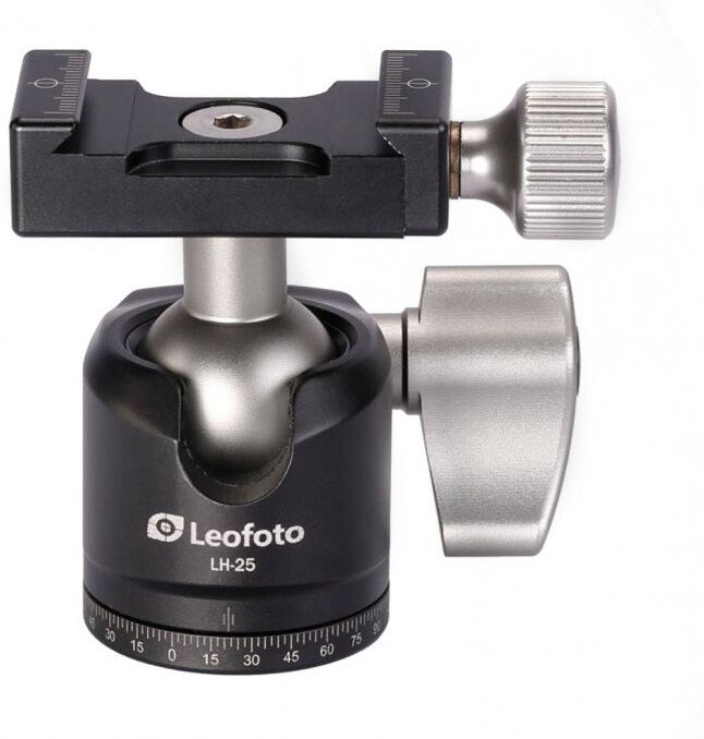 Leofoto   Lh-25 + Pu-25 Rotula + Placa Leofoto   Lh-25 + Pu-25 Rotula + Placa