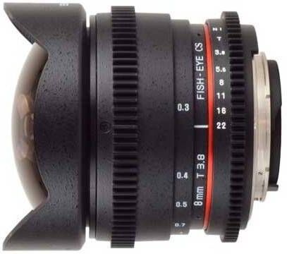 Samyang 8 Mm T3.8 V-dslr Ii Para Canon