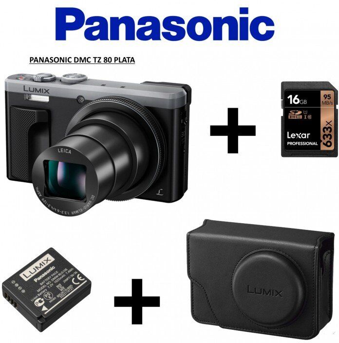Panasonic Tz 80 Plata + Funda Y  Bateria Original +64 Gb  150mbs Panasonic Tz 80 Plata + Funda Y  Bateria Original +64 Gb  150mbs