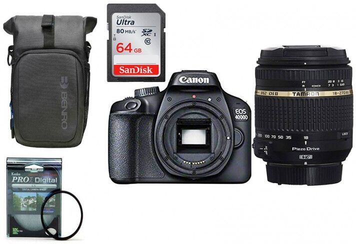 Canon Eos 4000d Kit Ahorro Super Zoom Canon Eos 4000d Kit Ahorro Super Zoom