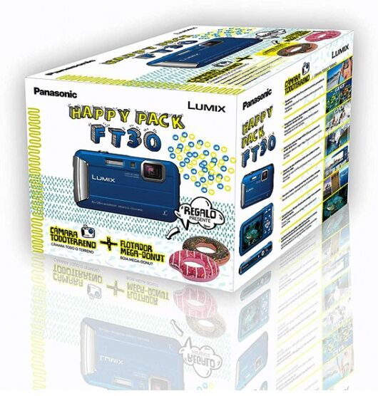 Panasonic Camara Ft30 Azul + Flotador Pack Panasonic Camara Ft30 Azul + Flotador Pack