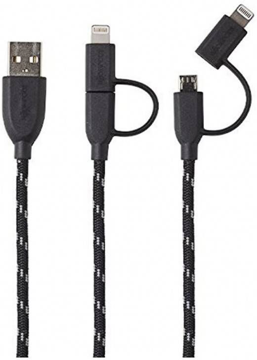 Boompods Cable Duo  Trenzado 1m Lightning/micro Usb A Usb Boompods Cable Duo  Trenzado 1m Lightning/micro Usb A Usb