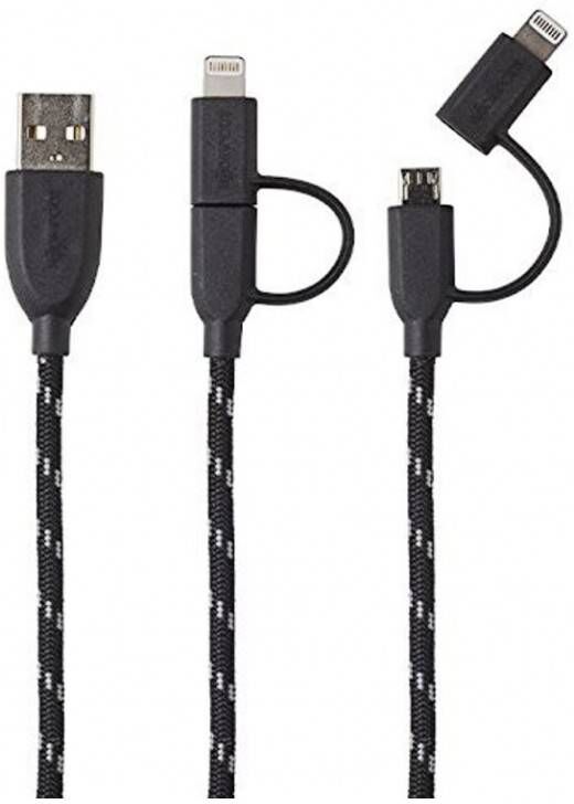 Boompods Cable Duo  Trenzado 1m Lightning/micro Usb A Usb