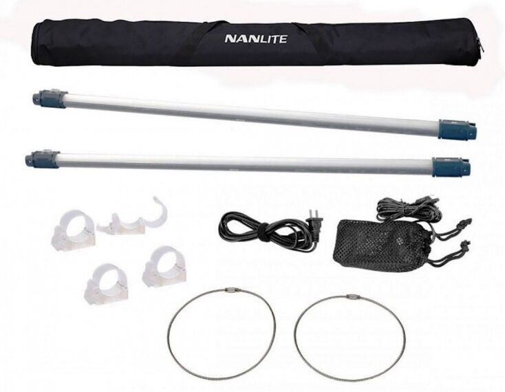 NANLITE Cromalite Led Nanlite 2x Pavotube Con Bateria 15c Kit