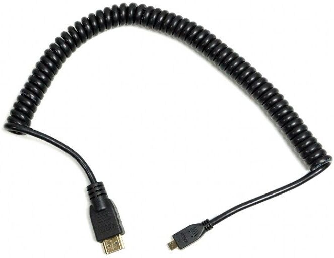 Atomos Cable Espiral Micro Hdmi A Full Hdmi Espiral 30cm Atomos Cable Espiral Micro Hdmi A Full Hdmi Espiral 30cm