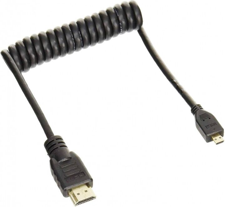 Atomos Cable Espiral Micro Hdmi A Full Hdmi 50cm Atomos Cable Espiral Micro Hdmi A Full Hdmi 50cm
