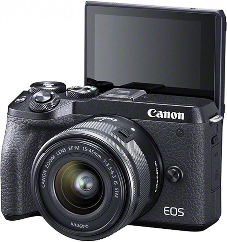 Canon Eos M6 Mkii +ef-m 15-45 Mm F/3,5-6,3 Is Stm+visor Electronico Evf-dc2