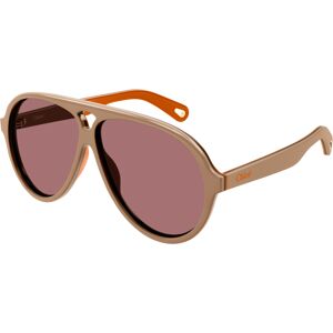 Chloé Chloe Ch 0211s 003 Gafas De Sol Beige   Marrón   Naranja