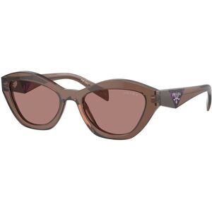 Prada-A02s/s 17o60b Brown Transparent 52*19 Gafas De Sol Marrón Transparente