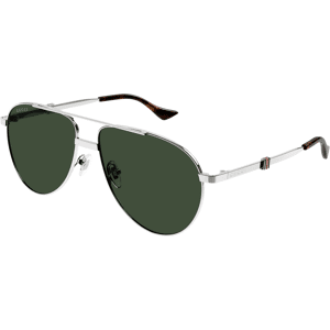 Gucci-1440s/s 002 Silver(green 59*14 Gafas De Sol Plata