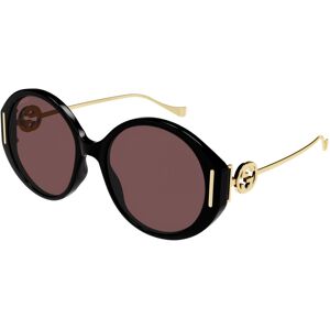 Gucci-1202sk/s 001 Brown/gold 58*18 Gafas De Sol Negro