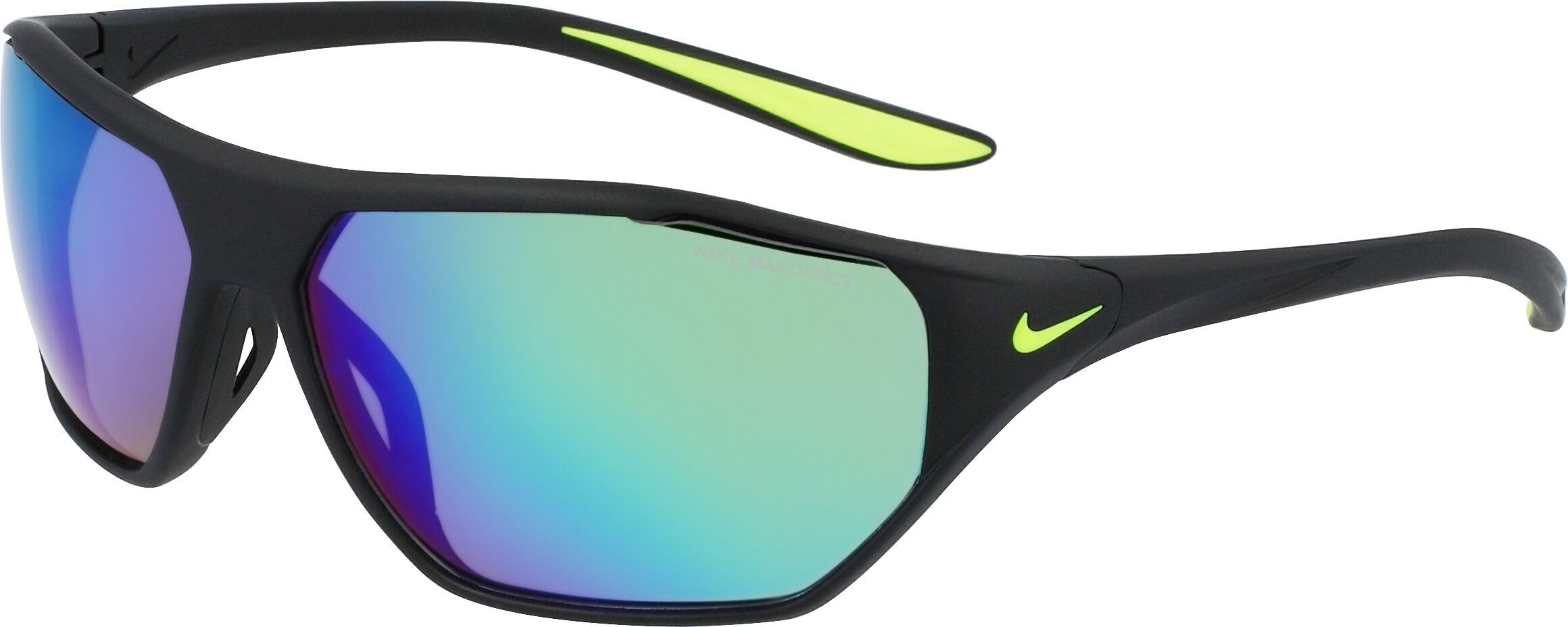 Nike Aero-Drift-M-Dq0997/s 012 Matte Black/grey/green 65*14 Gafas De Sol Negro-Verde