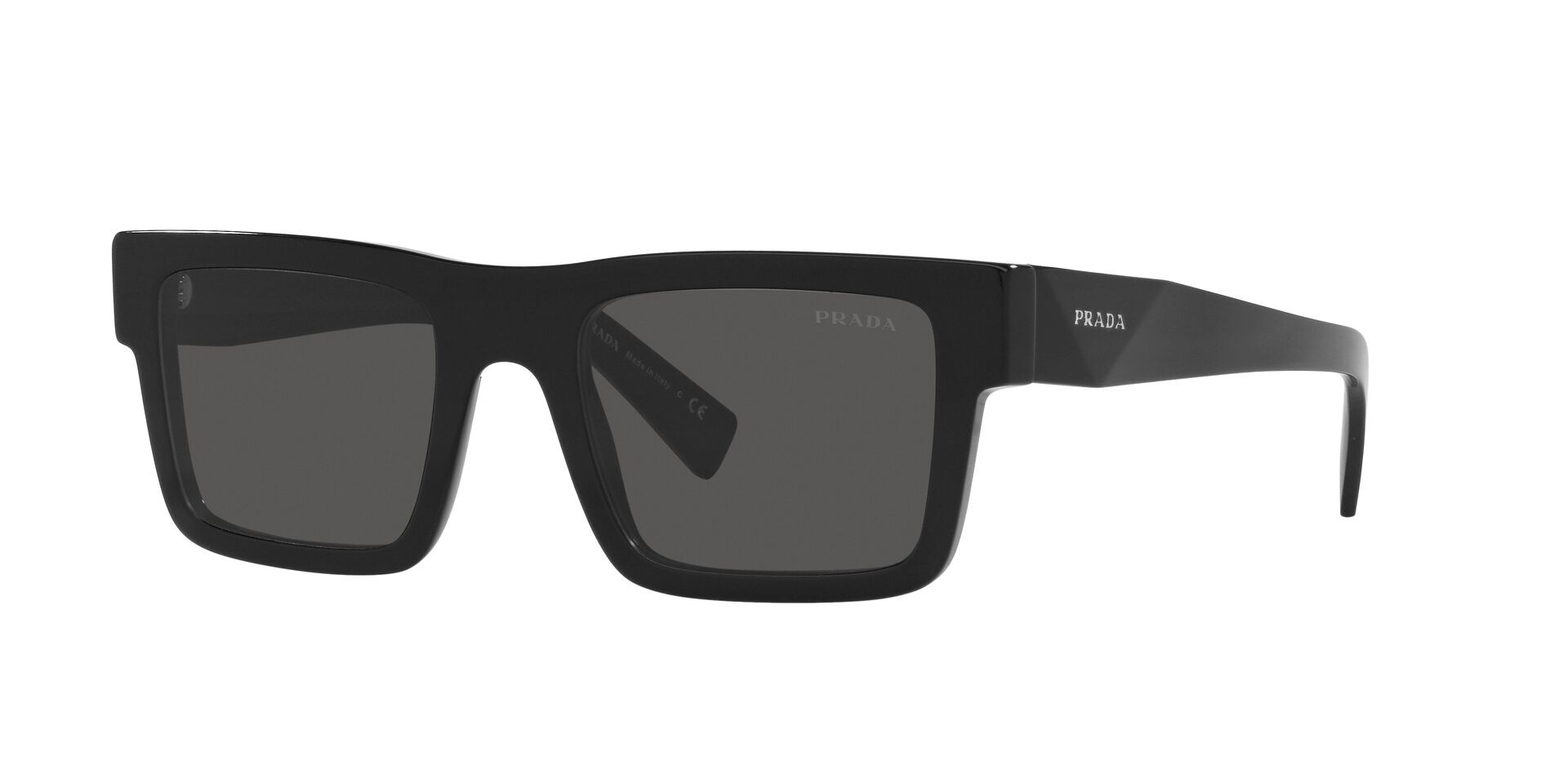 Prada-19w/s 1ab5s0 Black/dark Grey 52*21 Gafas De Sol Negro