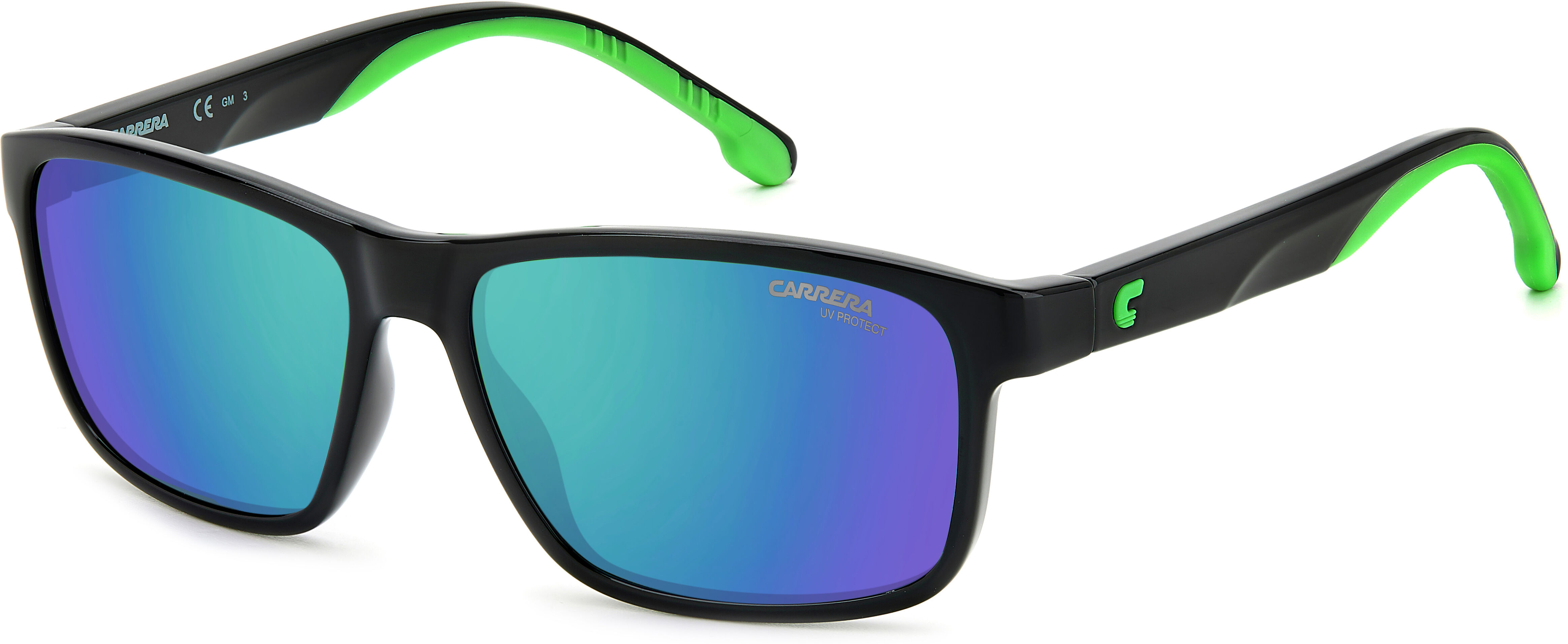 Carrera-2047t/s 7zj*z9 Black Green(green Multilayer 54*14 Gafas De Sol Negro