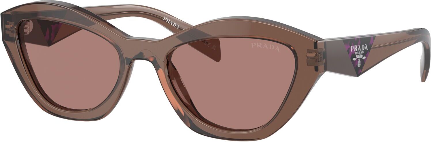 Prada Pr A02s 17o60b Gafas De Sol Marrón Transparente