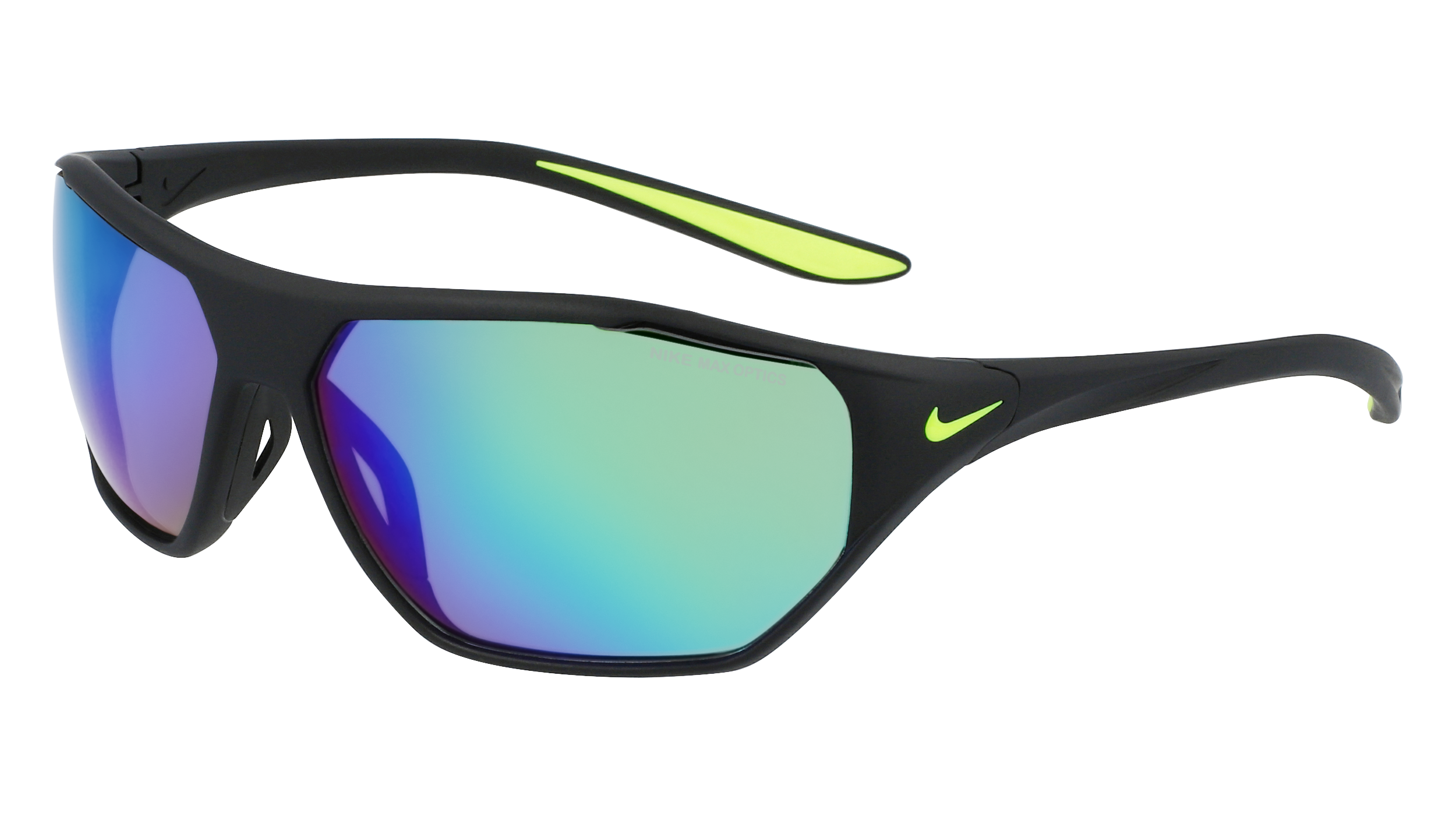 Nike Aero-Drift-M-Dq0997/s 012 Matte Black/grey/green 65*14 Gafas De Sol Negro-Verde