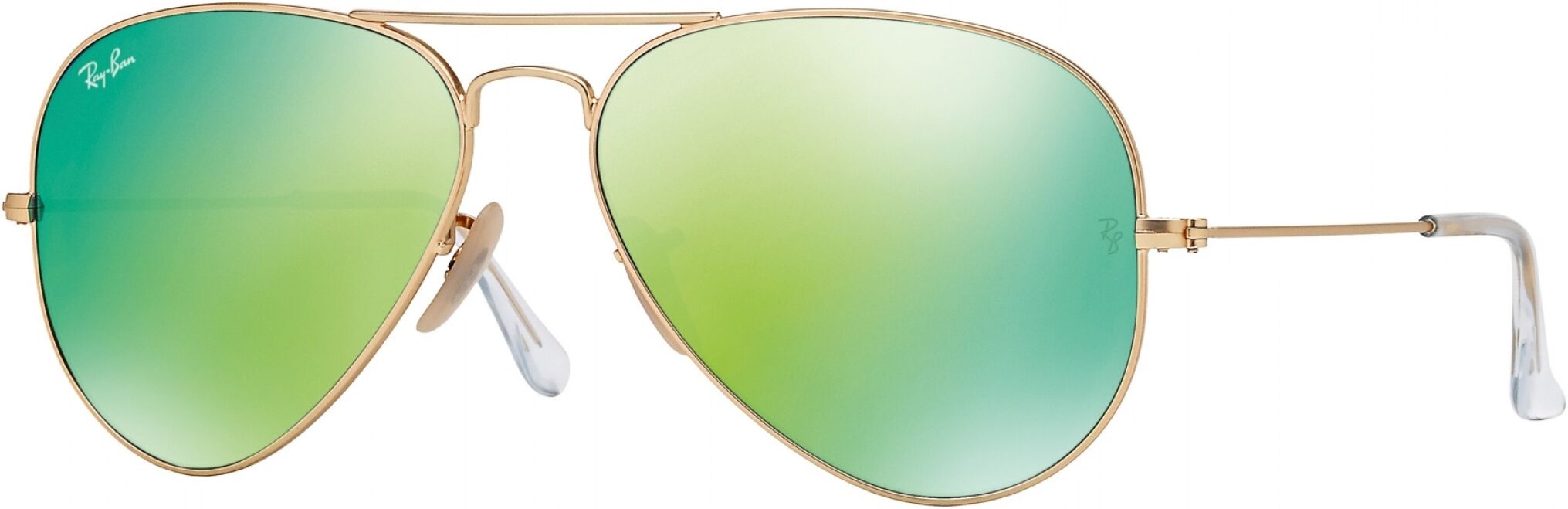 Rayban Rb-3025 Box/gc 112/19 Oro/verde Espejo 58*14 Gafas De Sol Dorado