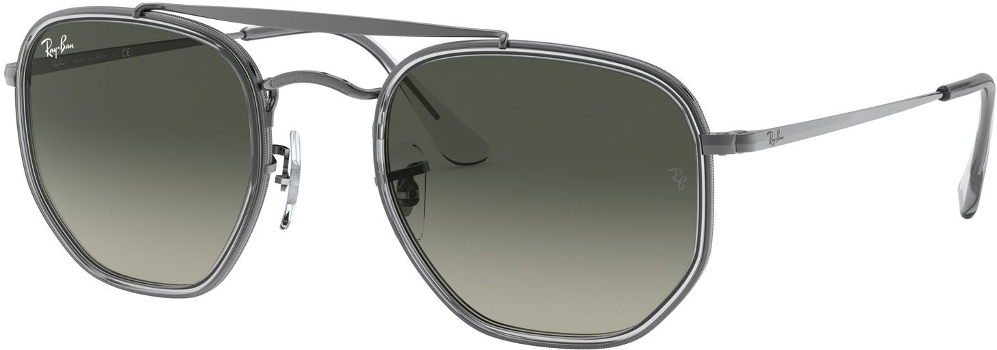 Rayban Rb-3648m 004/71 Gunmetal (grey Gradient Dark Grey) 52*23 Gafas De Sol Gris