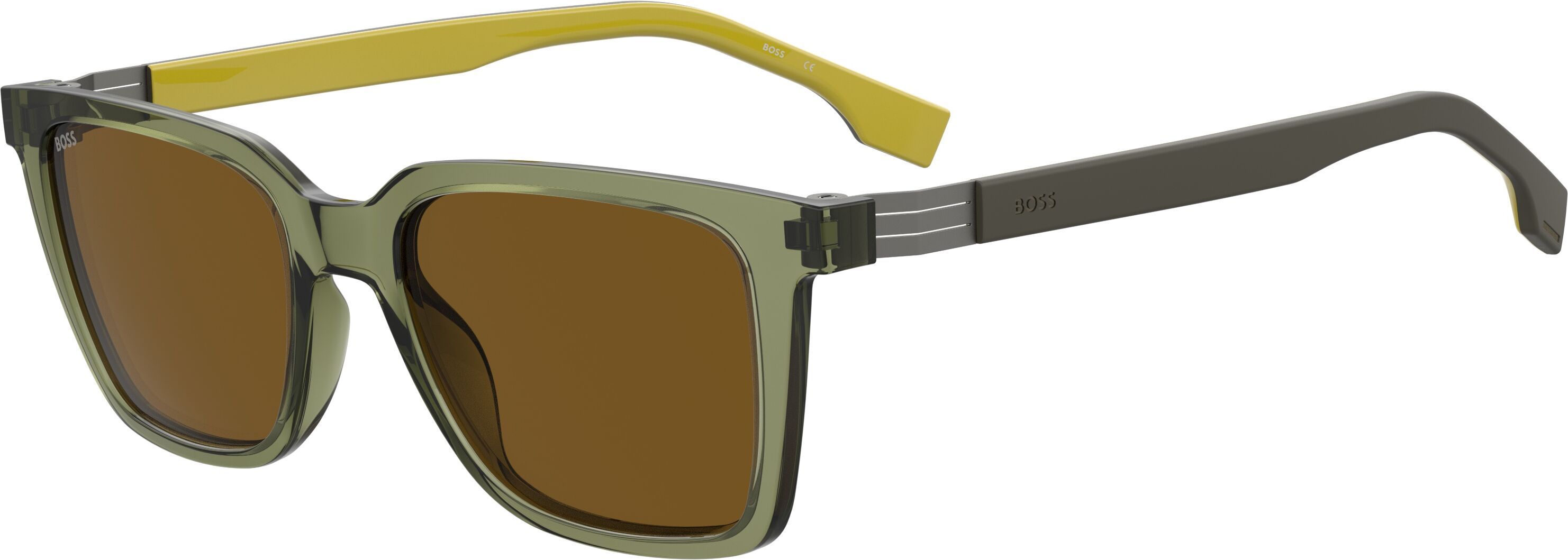 Boss 1574 Gp7 Gafas De Sol Verde   Amarillo