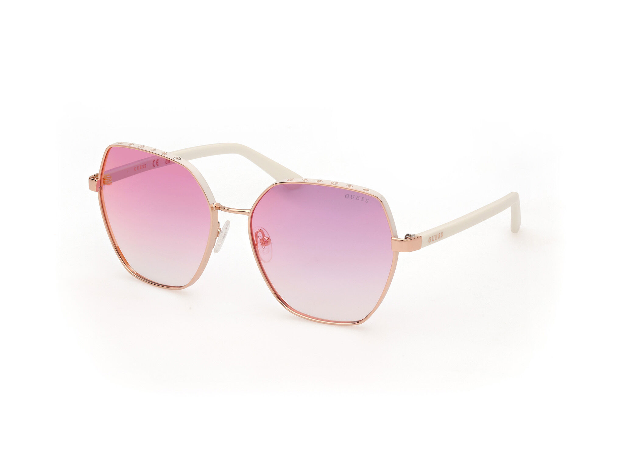 Guess Gu 00108 21z Gafas De Sol Blanco   Dorado