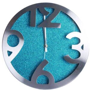 RegalosMiguel Reloj de Pared Shiny Azul Grande 30 cm