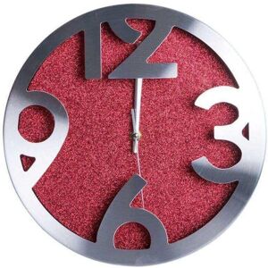 RegalosMiguel Reloj de Pared Shiny Rojo Grande 30 cm