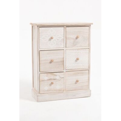 Regalos Miguel - Cajonera Dasori Alta 6 Cajones - Chest of drawers Regalos Miguel - Cajonera Dasori Alta 6 Cajones - Chest of drawers