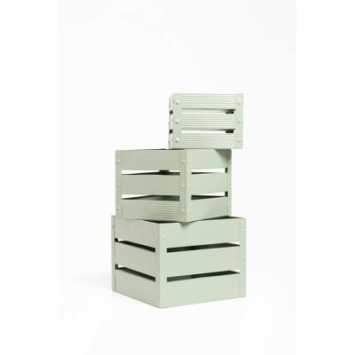 RegalosMiguel Set 3 Cajas Metálicas Torix - Celadón RegalosMiguel Set 3 Cajas Metálicas Torix - Celadón