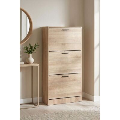 RegalosMiguel Mueble Zapatero 3 Niveles Piro - Madera Natural RegalosMiguel Mueble Zapatero 3 Niveles Piro - Madera Natural
