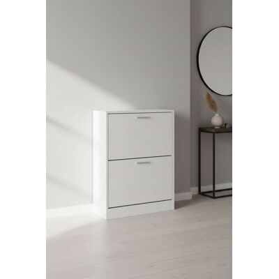 RegalosMiguel Mueble Zapatero 2 Niveles Piro - Blanco RegalosMiguel Mueble Zapatero 2 Niveles Piro - Blanco