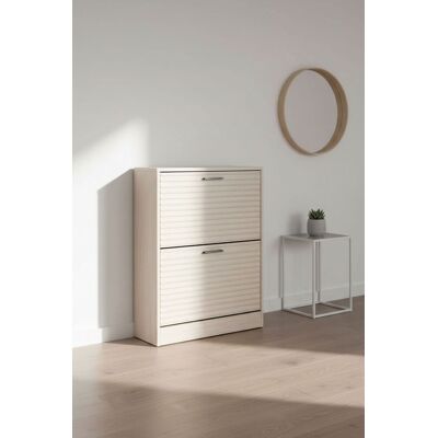 RegalosMiguel Mueble Zapatero 2 Niveles Piro - Beige RegalosMiguel Mueble Zapatero 2 Niveles Piro - Beige