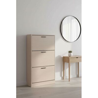 RegalosMiguel Mueble Zapatero 3 Niveles Piro - Beige RegalosMiguel Mueble Zapatero 3 Niveles Piro - Beige