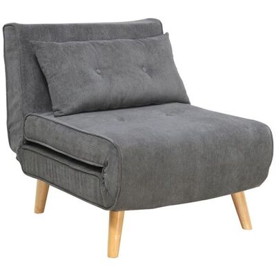 RegalosMiguel Sofá Cama Rime Tela - Gris oscuro RegalosMiguel Sofá Cama Rime Tela - Gris oscuro