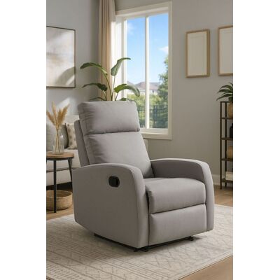 RegalosMiguel Sillón Relax Reclinable Trimax Polipiel - Gris oscuro RegalosMiguel Sillón Relax Reclinable Trimax Polipiel - Gris oscuro