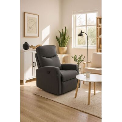 RegalosMiguel Sillón Relax Reclinable Umon Tela - Gris oscuro RegalosMiguel Sillón Relax Reclinable Umon Tela - Gris oscuro