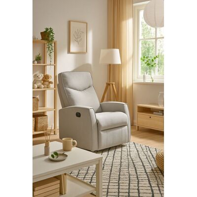 RegalosMiguel Sillón Relax Reclinable Umon Tela - Gris claro RegalosMiguel Sillón Relax Reclinable Umon Tela - Gris claro