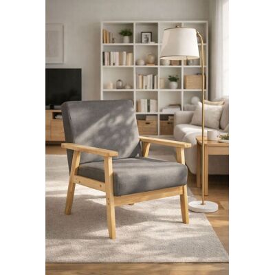 RegalosMiguel Sillón Domo Tela - Gris claro RegalosMiguel Sillón Domo Tela - Gris claro