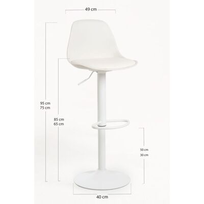 RegalosMiguel Taburete Tulipa Total - Blanco RegalosMiguel Taburete Tulipa Total - Blanco