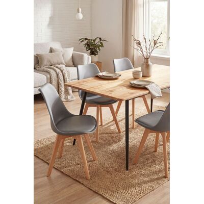 RegalosMiguel Pack 4 Sillas Synk Basic - Gris claro RegalosMiguel Pack 4 Sillas Synk Basic - Gris claro