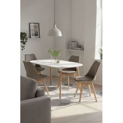 RegalosMiguel Pack 4 Sillas Synk Basic - Taupe RegalosMiguel Pack 4 Sillas Synk Basic - Taupe