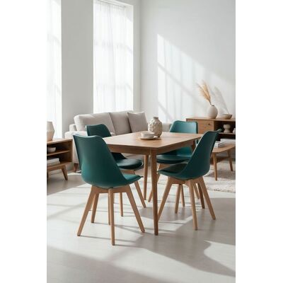 Sillas de Comedor Nórdicas Oscuras Miguel - Pack de 4 Sillas de Comedor Nórdicas Oscuras Miguel - Pack de 4