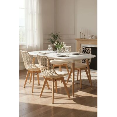 RegalosMiguel Pack 4 Sillas Mima - Beige RegalosMiguel Pack 4 Sillas Mima - Beige