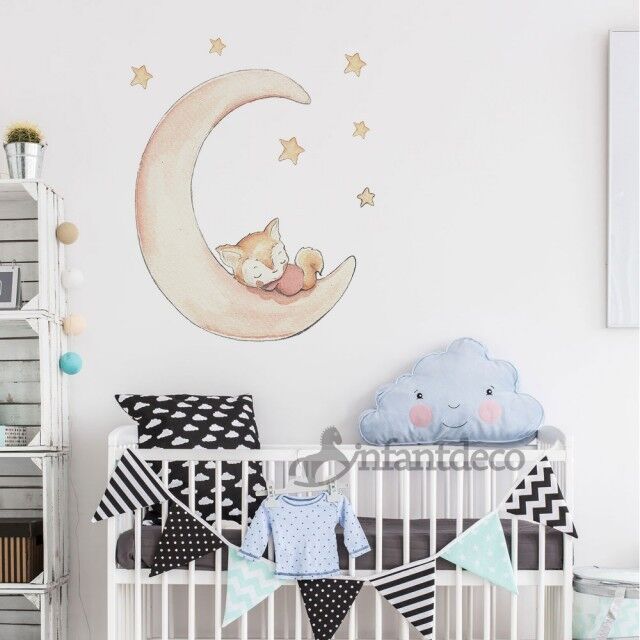 Vinilo infantil 'Ardilla en luna' Vinilo infantil 'Ardilla en luna'